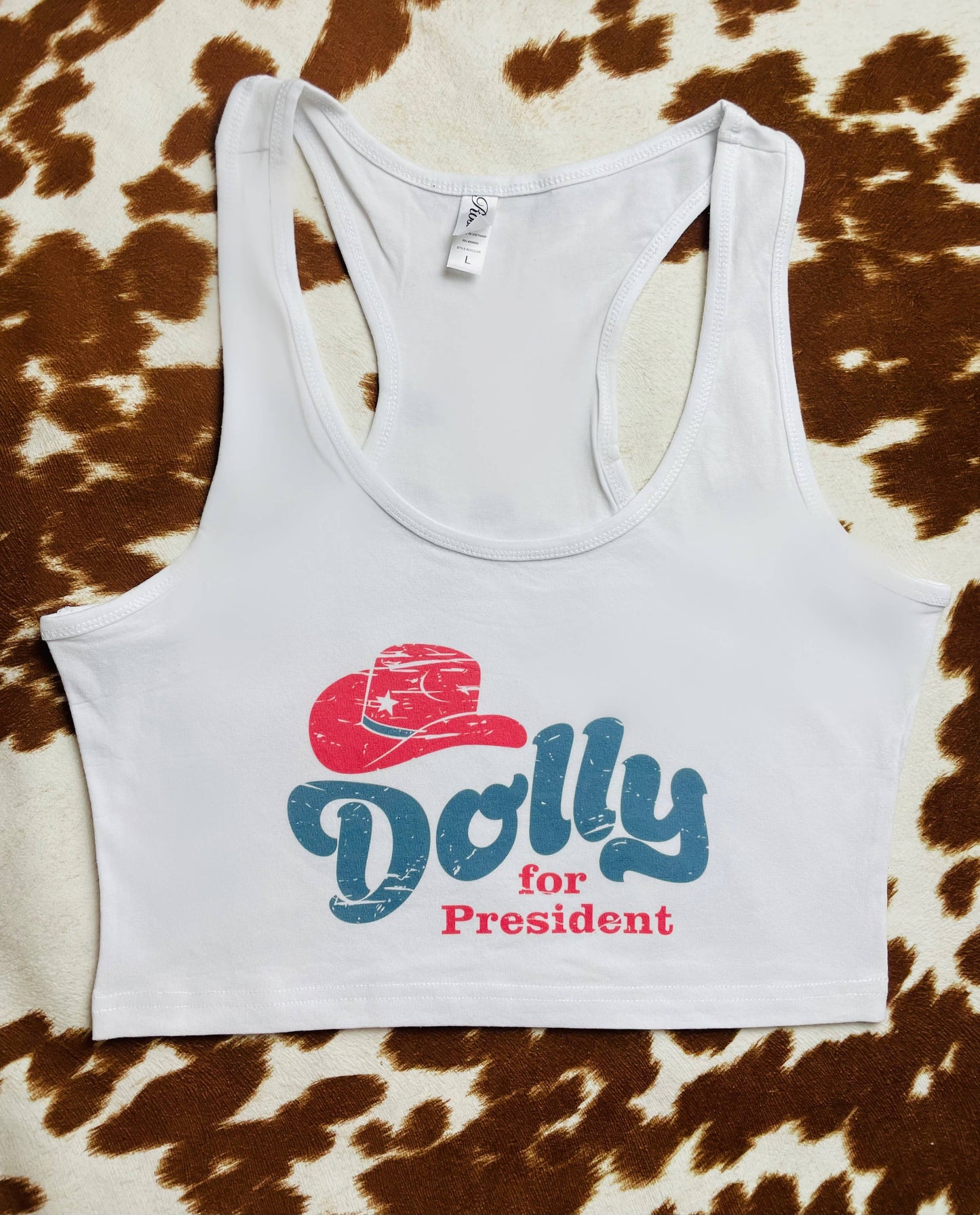 D for President Cropped Tank Top